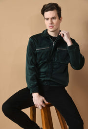 Forest Green Corduroy Jacket By Offmint