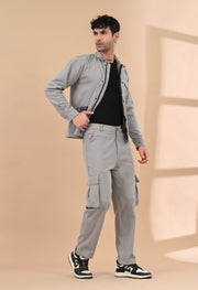 Grey Overshirt Co-ords