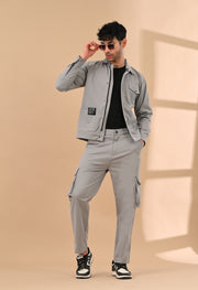 Grey Overshirt Co-ords