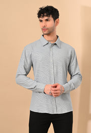 Textured Grey Shirt