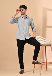 Textured Grey Shirt