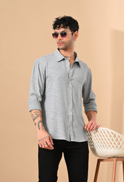 Textured Grey Shirt
