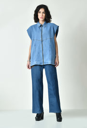 Half-Sleeve Zip-Up Jacket