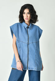 Half-Sleeve Zip-Up Jacket