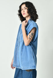 Half-Sleeve Zip-Up Jacket