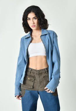 Spiral Ring Skyblue Jacket