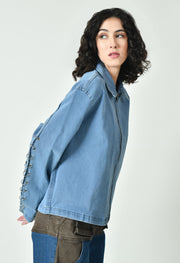 Spiral Ring Skyblue Jacket