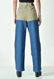 Dual-Color Jeans