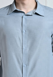 Sky-Blue Club Wear Shirt By-offmint