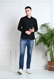 SPOTTED CHIC BLACK CLUB WEAR SHIRT BY OFFMINT
