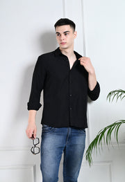 SPOTTED CHIC BLACK CLUB WEAR SHIRT BY OFFMINT