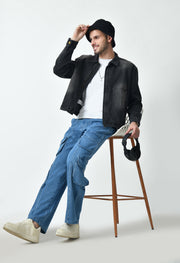 Charcoal oversized jacket