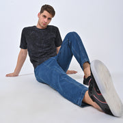 Acid Wash Black Oversized T-shirt