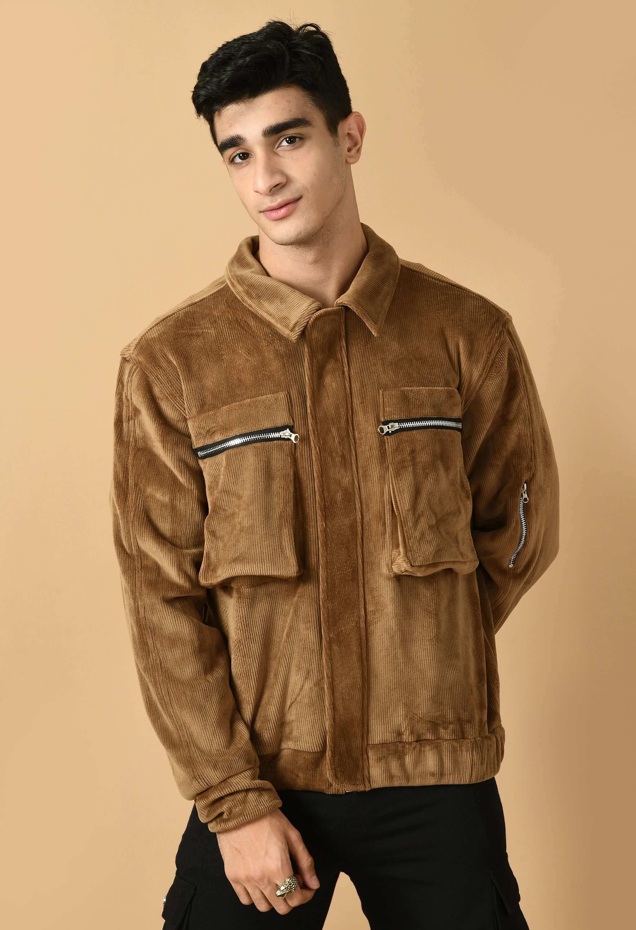 Brown Corduroy Jacket By Offmint