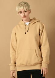 Don't fear printed beige hoodie by offmint