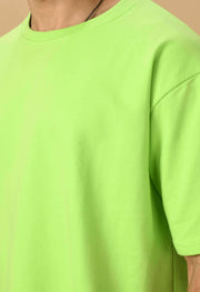 Green butterfly printed oversized t-shirt by offmint