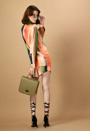 Green color line co-ord set