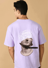 Helenistik printed lavender oversized t-shirt by offmint