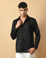 Wings Printed Black Shirt By Offmint