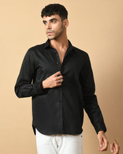 Wings Printed Black Shirt By Offmint