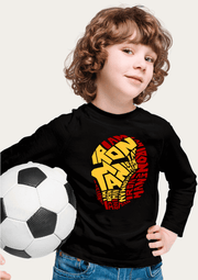 I Am Iron Man Printed Black Full Sleeves Kids T-shirt By Offmint