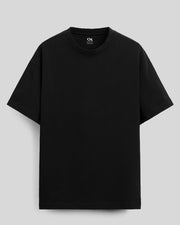 Eternity Printed Black Oversized T-Shirt By Offmint