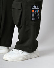 Co-Ord Olive Green Overshirt and Button Set by Offmint - Versatile Casual Elegance