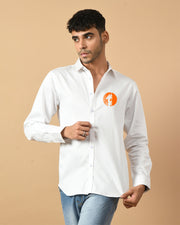 Gohan Printed White ClubWear Shirt By Offmint