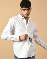 Black Panther Printed White ClubWear Shirt By Offmint