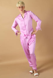 Lavender satin co-ord set