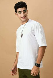 Men's oversized white t-shirt 