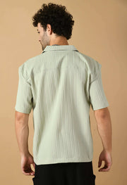 Mint green line bubble shirt by offmint