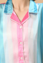 Multicolor Lines Co-ord Set