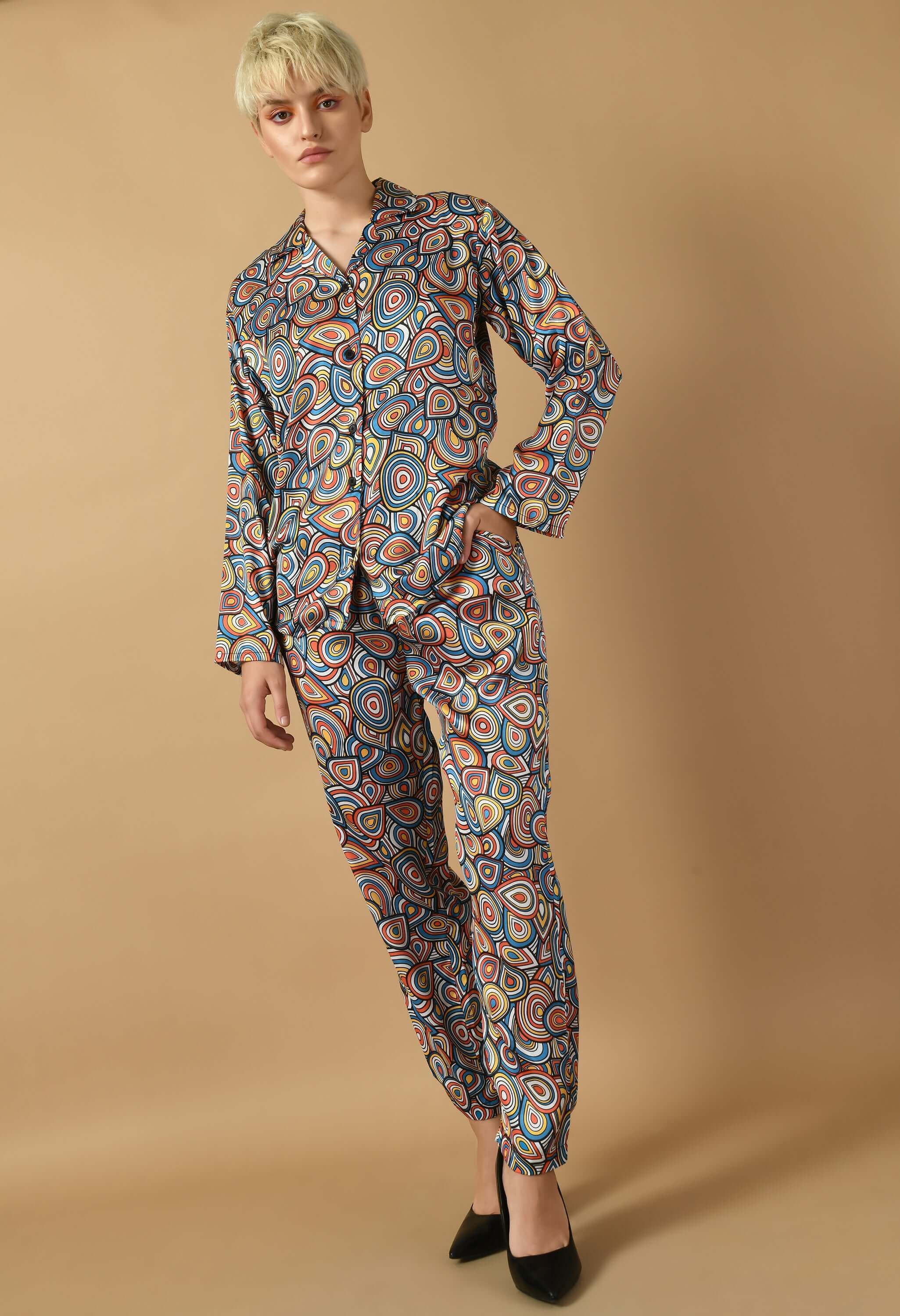 Multicolor Handloom checks Co-ord set main image 0