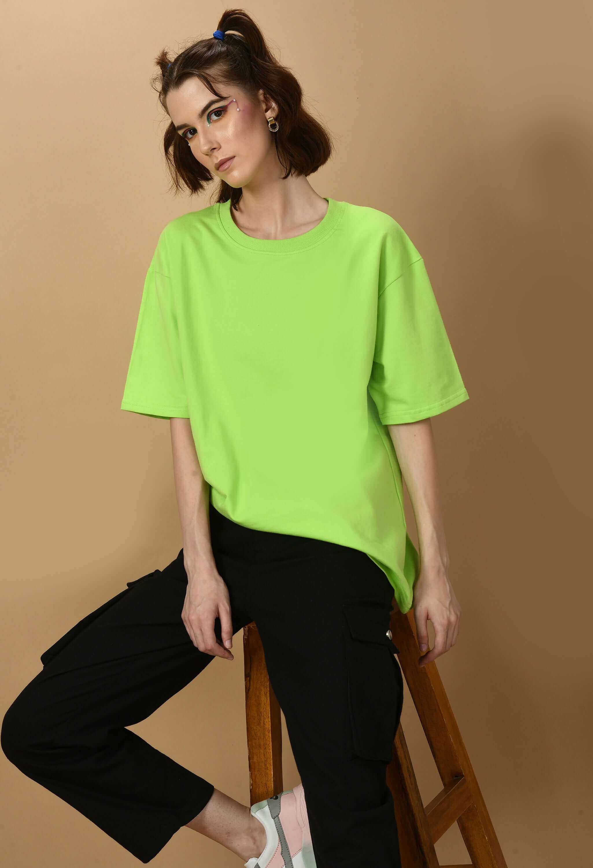 Neon color women's oversized t-shirt by offmint