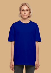 Nineteen 91 printed blue color oversized t-shirt 