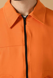 Orange bomber jacket by offmint