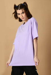 Plain lavender oversized t-shirt by offmint