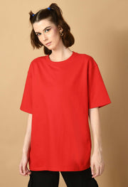 Red color t-shirt 