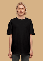 Revolution printed black color oversized t-shirt 