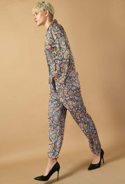 Satin multi color co-ord set 