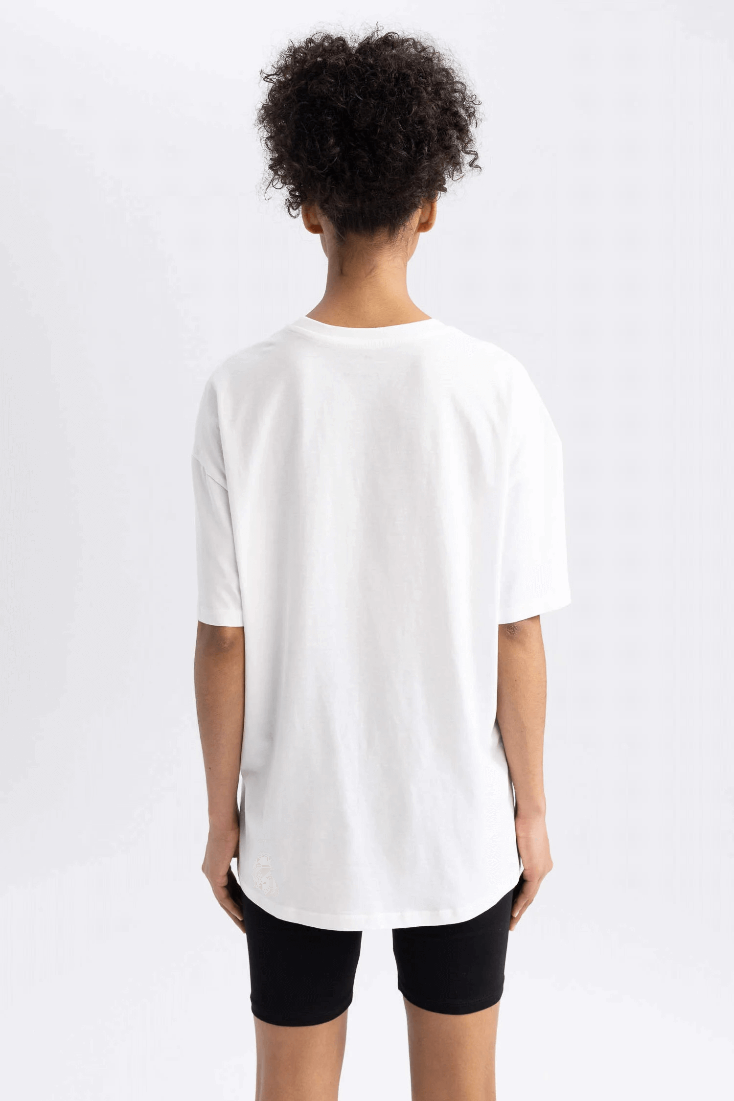 Shodwee apparel printed white oversized t-shirt 