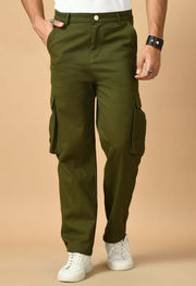 Six pocket men's olive green cargo by ofmint