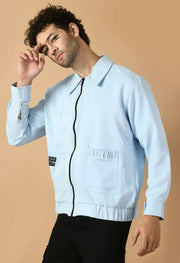 Sky blue bomber jacket by offmint