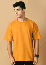 The incredible goku printed mustrad oversized t-shirt 