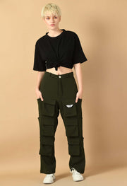Twelve pocket cargo olive green by offmint
