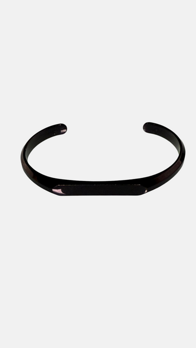 Midnight Crescent Stainless Steel Bracelet For Men