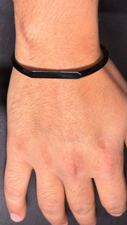 Midnight Crescent Stainless Steel Bracelet For Men