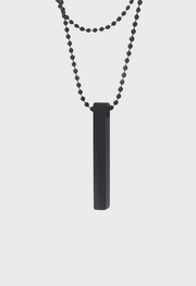Black Silver-Plated Pendant For Men By Offmint