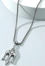 Greek Mythology Inspired - Poseidon's Trident Pendant Necklace - Unisex By Offmint
